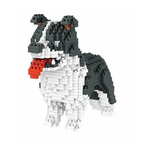 Конструктор 3D из миниблоков RTOY Любимые собачки Бордер Колли Лаки 950 элементов - JM6618-4