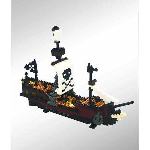 Конструктор 3Д из миниблоков RTOY Пиратский корабль, 780 деталей - WL66505 от компании М.Видео - фото 1