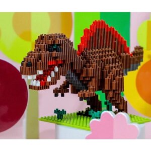Конструктор 3D мини блоки Динозавр /Спинозавр