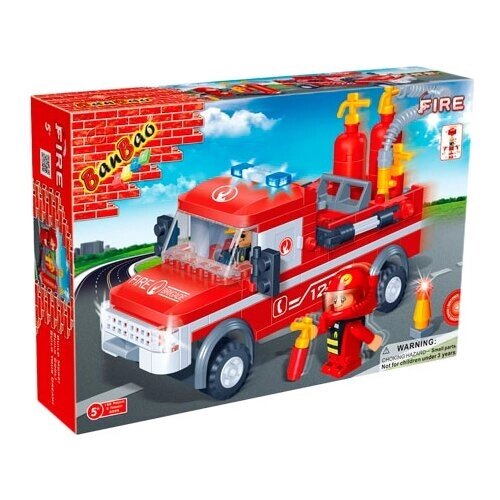 Конструктор BanBao Пожарные 8299 Big Fire Truck, 150 дет. от компании М.Видео - фото 1