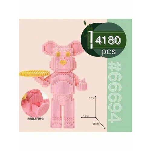 Конструктор BearBrick "Медведь, мишка беарбрик" 4180 дет. / Пластиковый конструктор Миша от компании М.Видео - фото 1