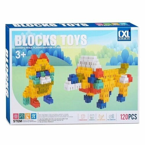 Конструктор Blocks Toys (120 дет.) 28*20*5см в коробке CXL200-84 от компании М.Видео - фото 1