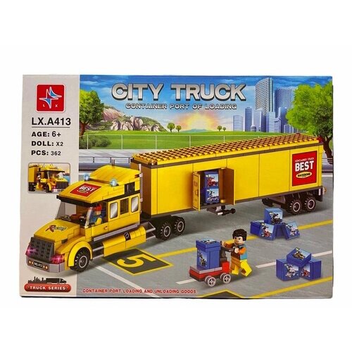 Конструктор City Truck. Городской грузовик. 362 детали. от компании М.Видео - фото 1