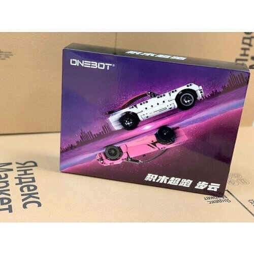 Конструктор Детский Onebot Building Blocks Supercar Pink/OBJZF62AIQI/Гоночный седан-2022 от компании М.Видео - фото 1