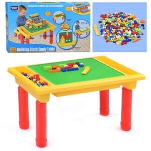 Конструктор детский пластиковый с игровым столиком Oubaoloon UG6601 (300 деталей) в коробке