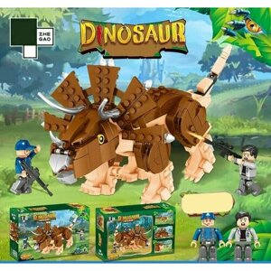 Конструктор Dinosaur: Приручение трицератопса, 387 дет. День рождения/детский праздник
