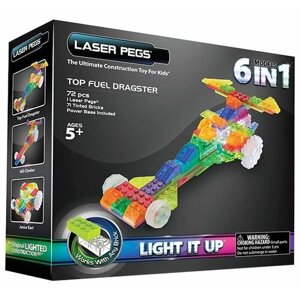 Конструктор Laser Pegs Zippy Do ZD130B Драгстер, 72 дет.