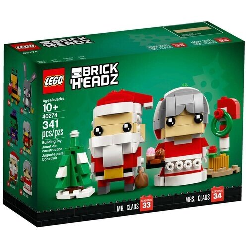 Конструктор LEGO BrickHeadz 40274 Семья Деда Мороза, 341 дет. от компании М.Видео - фото 1