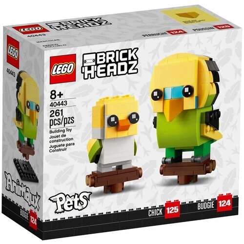 Конструктор LEGO BrickHeadz Сувенирный набор Волнистый попугайчик 40443 от компании М.Видео - фото 1