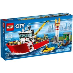 Конструктор LEGO City 60109 Пожарный катер, 412 дет.