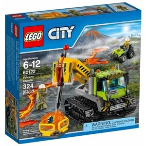Конструктор LEGO City 60122 Гусеничный трактор исследователей вулканов, 324 дет.