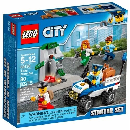 Конструктор LEGO City 60136 Полиция для начинающих, 80 дет. от компании М.Видео - фото 1