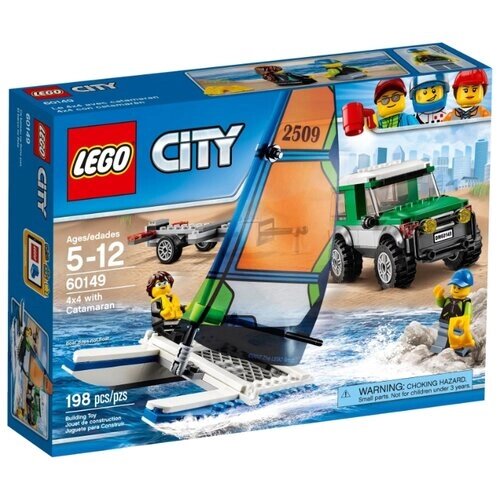 Конструктор LEGO City 60149 Внедорожник с прицепом для катамарана, 198 дет. от компании М.Видео - фото 1