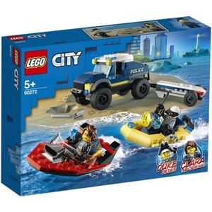 Конструктор LEGO City 60272 Полицейская лодка, 166 дет.