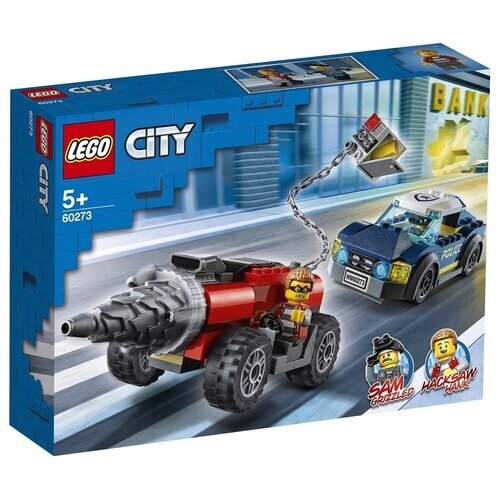 Конструктор Lego City 60273 Конструктор LEGO City 60273 Полицейская погоня за бурильщиком от компании М.Видео - фото 1