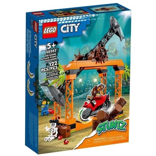 Конструктор LEGO City 60342 The Shark Attack Stunt Challenge, 122 дет. от компании М.Видео - фото 1