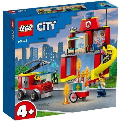 Конструктор LEGO City 60375 Fire Station and Fire Truck, 153 дет. от компании М.Видео - фото 1