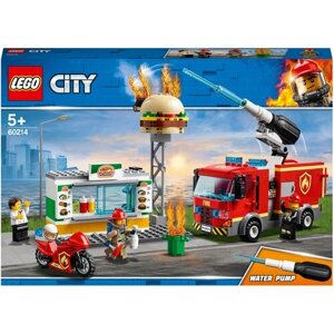 Конструктор LEGO City Fire 60214 Пожар в бургер-кафе, 327 дет.