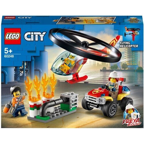 Конструктор LEGO City Fire 60248 Пожарный спасательный вертолёт, 93 дет. от компании М.Видео - фото 1