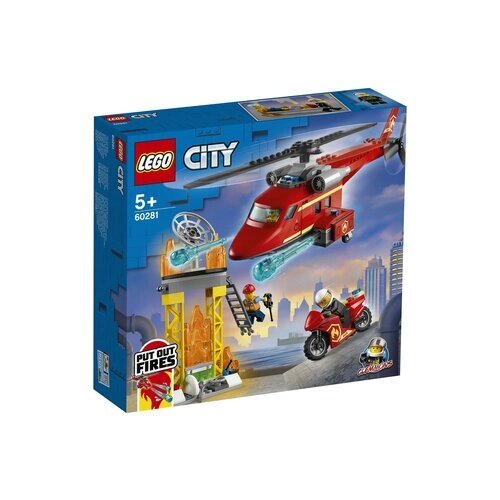 Конструктор LEGO City Fire 60281 Спасательный пожарный вертолёт, 212 дет. от компании М.Видео - фото 1