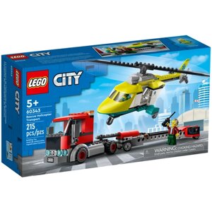 Конструктор LEGO City Great Vehicles 60343 Грузовик для спасательного вертолёта