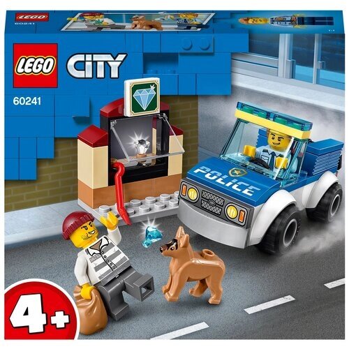 Конструктор LEGO City Police 60241 Полицейский отряд с собакой, 67 дет. от компании М.Видео - фото 1