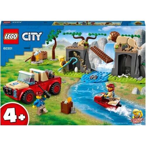 Конструктор LEGO City Stuntz 60301 Спасательный внедорожник для зверей, 157 дет. от компании М.Видео - фото 1