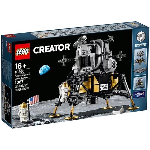 Конструктор LEGO Creator 10266 Лунный модуль корабля Аполлон 11 НАСА, 1087 дет. от компании М.Видео - фото 1