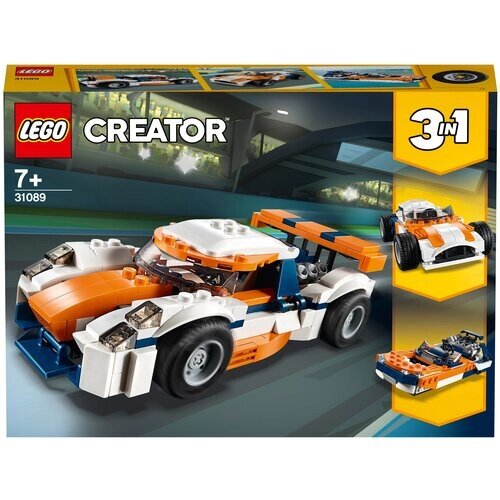 Конструктор LEGO Creator 31089 Оранжевый гоночный автомобиль, 221 дет. от компании М.Видео - фото 1