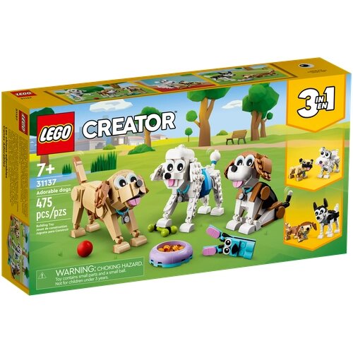 Конструктор LEGO Creator 31137 Очаровательные собаки (3 в 1) Adorable Dogs, 475 дет. от компании М.Видео - фото 1