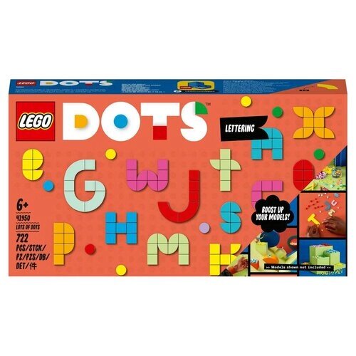 Конструктор LEGO DOTS 41950 Большой набор тайлов: буквы, 722 дет. от компании М.Видео - фото 1