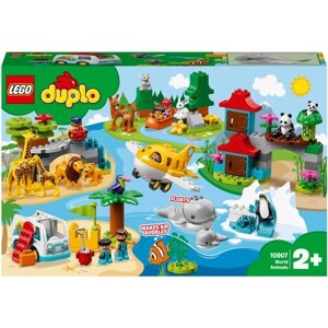 Конструктор LEGO DUPLO 10907 Животные мира, 121 дет.