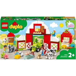 Конструктор LEGO DUPLO 10952 Фермерский трактор, домик и животные