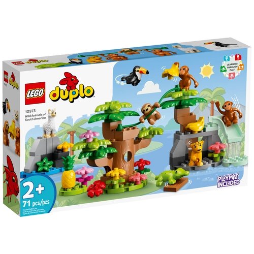 Конструктор LEGO DUPLO 10973 Wild Animals of South America, 71 дет. от компании М.Видео - фото 1