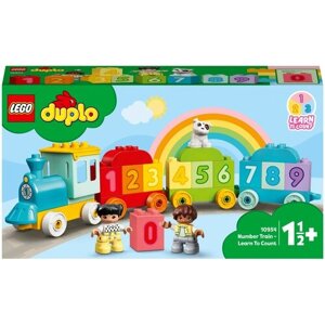 Конструктор Lego DUPLO «Поезд с цифрами - учимся считать», 10954, 23 элемента