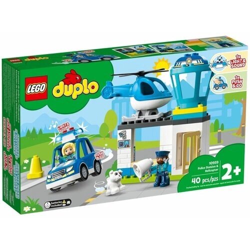 Конструктор Lego Duplo Полицейский участок и вертолёт (10959 Police Station & Helicopter) от компании М.Видео - фото 1