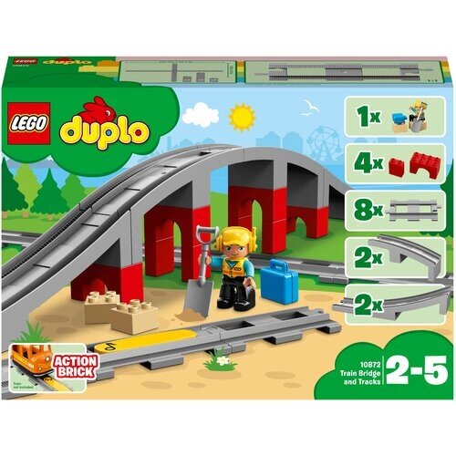 Конструктор LEGO DUPLO Town 10872 Железнодорожный мост, 26 дет. от компании М.Видео - фото 1