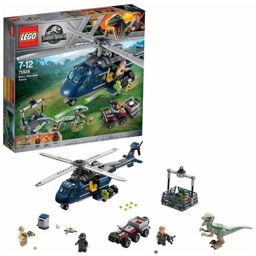 Конструктор LEGO Jurassic World 75928 Погоня за Блю на вертолёте, 397 дет. от компании М.Видео - фото 1