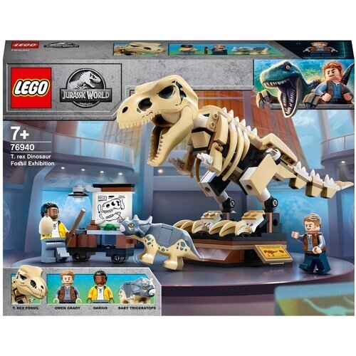 Конструктор LEGO Jurassic World 76940 Скелет тираннозавра на выставке, 198 дет. от компании М.Видео - фото 1