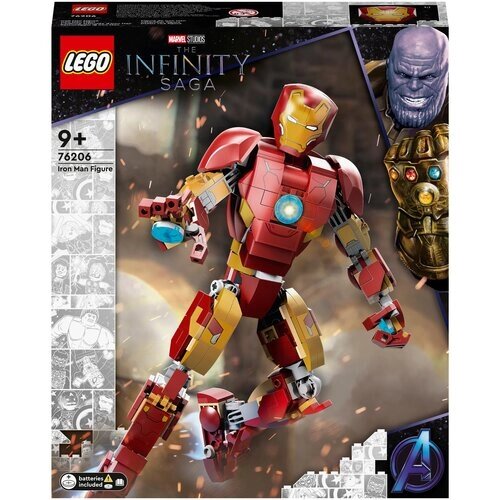 Конструктор LEGO Marvel Avengers Movie 4 76206 Фигурка Железного человека, 381 дет. от компании М.Видео - фото 1
