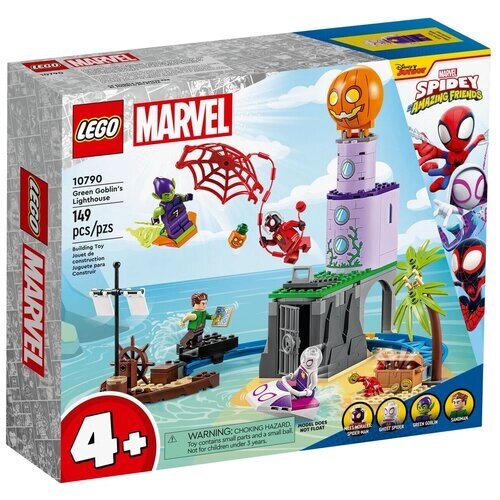 Конструктор LEGO Marvel Spiderman 10790 Команда Паука на маяке Зеленого Гоблина, 149 дет. от компании М.Видео - фото 1