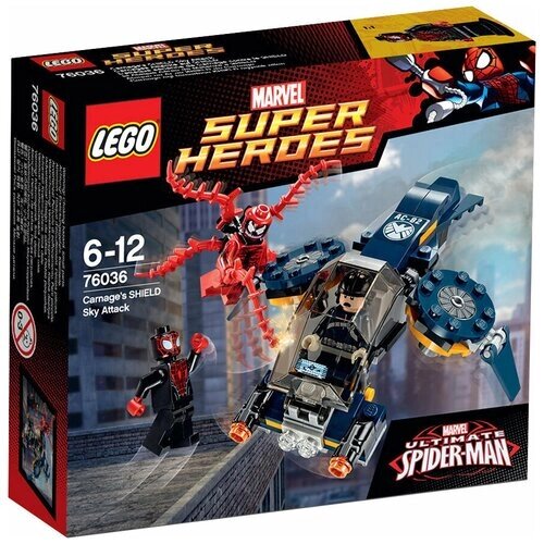 Конструктор LEGO Marvel Super Heroes 76036 Воздушная атака Карнажа, 97 дет. от компании М.Видео - фото 1
