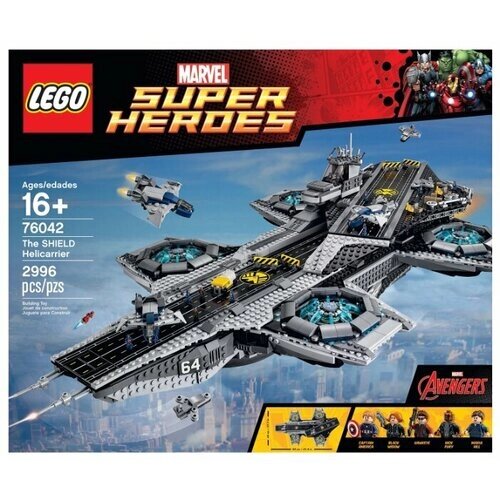 Конструктор LEGO Marvel Super Heroes 76042 Вертолет-перевозчик, 2996 дет. от компании М.Видео - фото 1