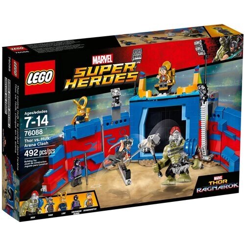 Конструктор LEGO Marvel Super Heroes 76088 Тор против Халка на арене, 492 дет. от компании М.Видео - фото 1