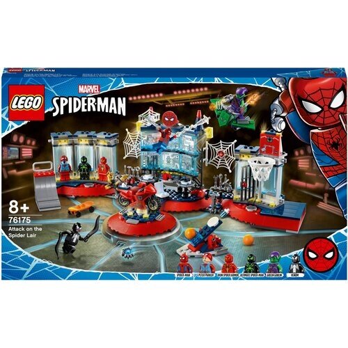 Конструктор LEGO Marvel Super Heroes 76175 Нападение на мастерскую паука, 466 дет. от компании М.Видео - фото 1