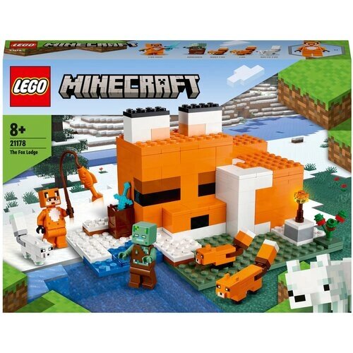 Конструктор Lego Minecraft 21178 Лисья хижина от компании М.Видео - фото 1