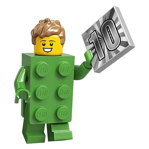Конструктор LEGO Minifigures Series #20 71027-13 Парень в костюме кубика / Brick Costume Guy (col20-13) от компании М.Видео - фото 1