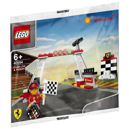 Конструктор LEGO Shell 40194 Финиш и подиум, 64 дет. от компании М.Видео - фото 1