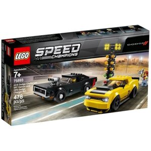Конструктор LEGO Speed Champions 75893 Додж Чэленджер 2018 и Додж Чарджер 1970