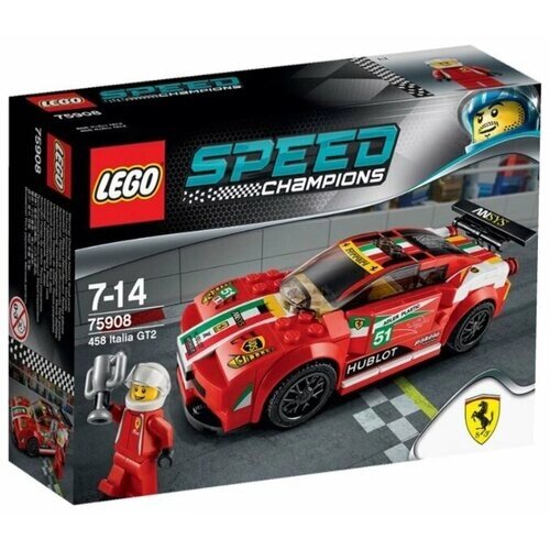 Конструктор LEGO Speed Champions 75908 Феррари 458 Италия GT2, 153 дет. от компании М.Видео - фото 1